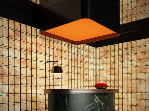 Modern Hotel Front Desk Bar Reception