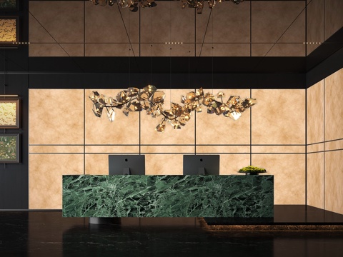 Modern Hotel Front Desk Bar Reception