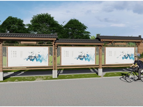 New Chinese Culture Publicity Column Publicity Column Culture Corridor