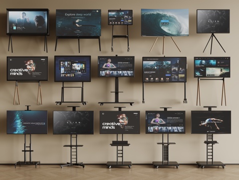 Modern LCD TV Stand TV Mobile TV Wall Hanging TV Floor TV