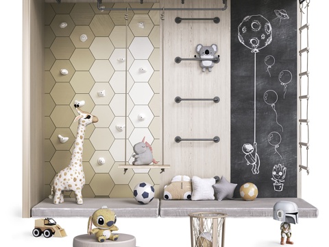Children's play area toys