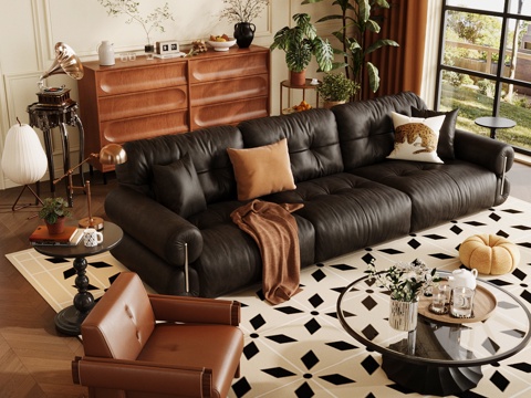 Retro medieval home living room living room sofa coffee table combination medieval living room sofa