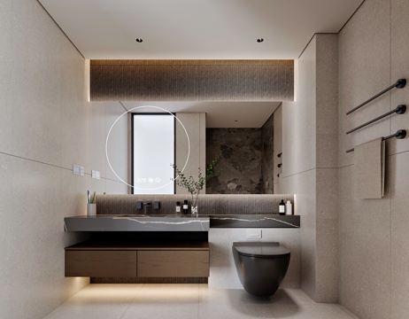 Modern style home bathroom