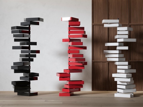 Cappellini Rotatable Sculpture Storage Cabinet Creative Storage Cabinet Creative Storage Cabinet