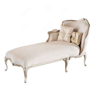 French chaise longue sofa stool