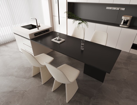 Modern Island Table Dining Table and Chair
