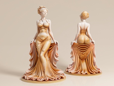 Woman Beauty Figure Statue Girl Body Body Art Art Device Display Decoration