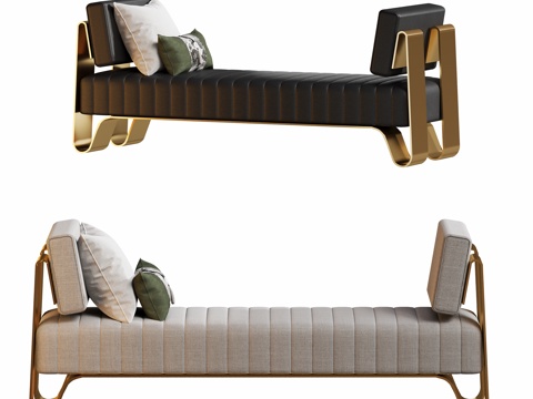 Modern bench bed end stool