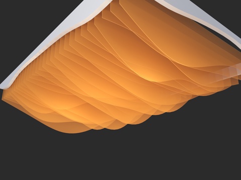 Modern Special-shaped Ceiling Grille Ceiling Curved Ceiling Ceiling Wave Ceiling Tooling Large Ceiling