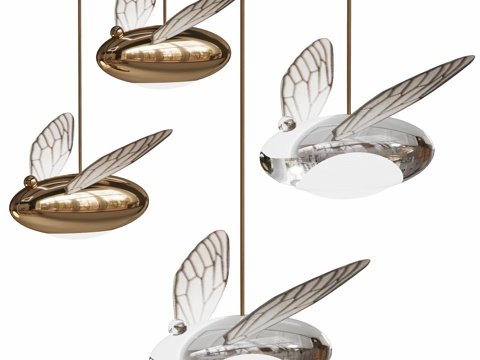 Modern Art Metal Chandelier Bedside Lamp