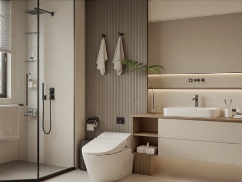 Bathroom Modern Toilet Shower