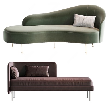 Modern chaise longue sofa stool
