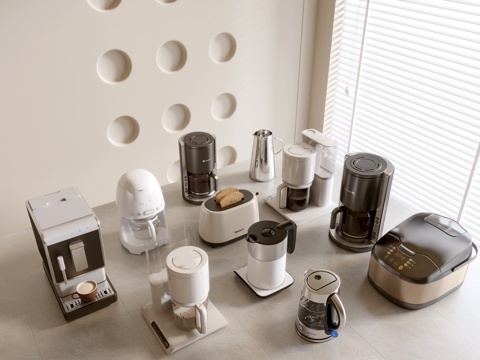 Modern Kitchen Appliances Combination Rice Cooker Kettle Soybean Milk Machine Coffee Machine Cooking Machine Kitchen
