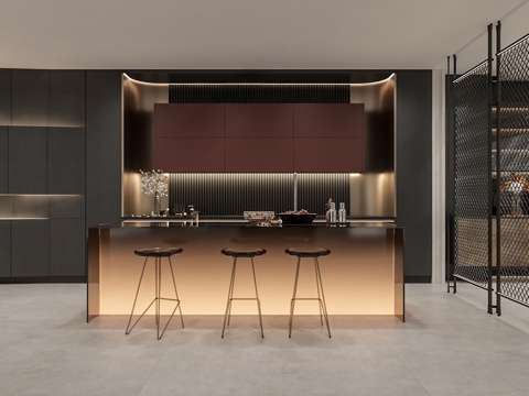 Modern Affordable Luxury Style Open Kitchen