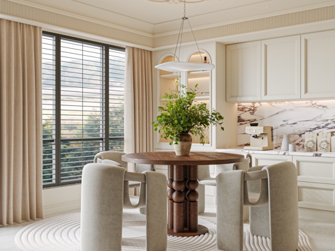 French Cream Style DiningRoom