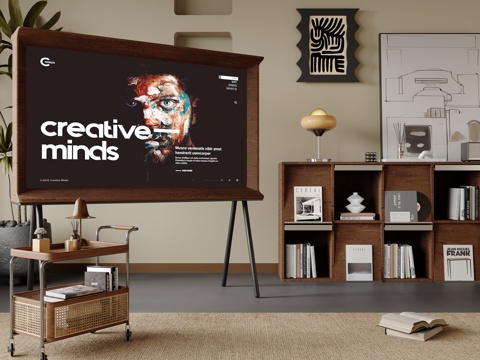 Middle ancient bracket TV mobile TV floor TV