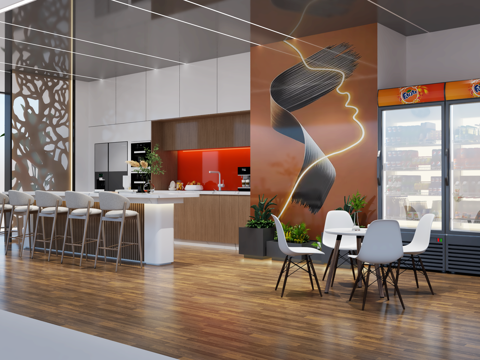 Modern Tea Room Water Bar Lounge Leisure Area Milk Tea Shop