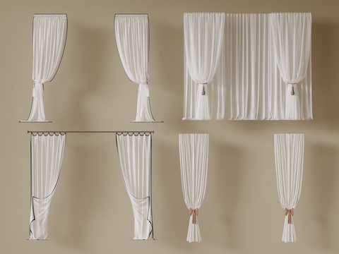 modern curtain gauze curtain