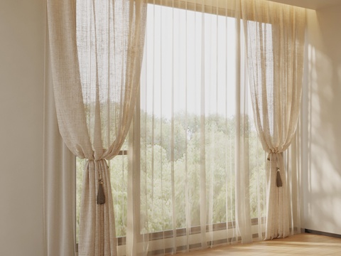 modern curtain gauze curtain