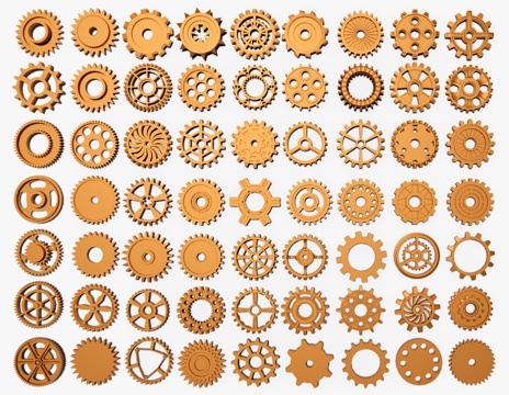 Modern Gear Industrial Gear Internal Gear Staggered Shaft Gear Helical Gear Sculpture Straight Bevel Tooth