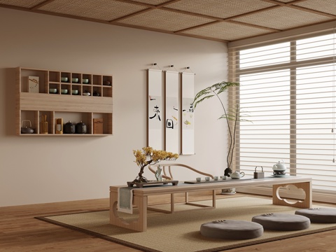 Tea Room Japanese Tea Room Tea Table and Chair Zen Tea Room