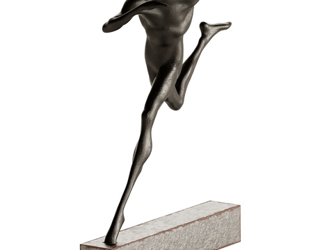 Decorative abstract sculpture runner