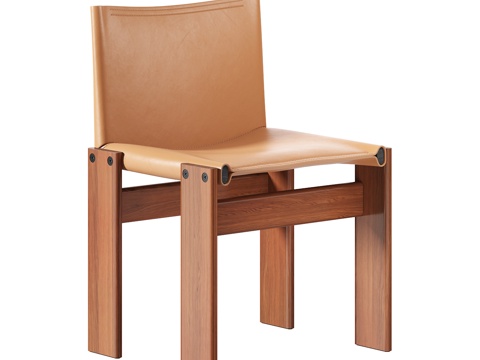Molteni & C Antique Chair Minimalist Single Chair Leather Single Chair Dining Chair
