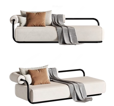 Modern chaise longue sofa stool