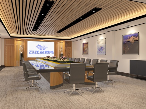 Modern Reception Room Projection Combination Meeting Seat