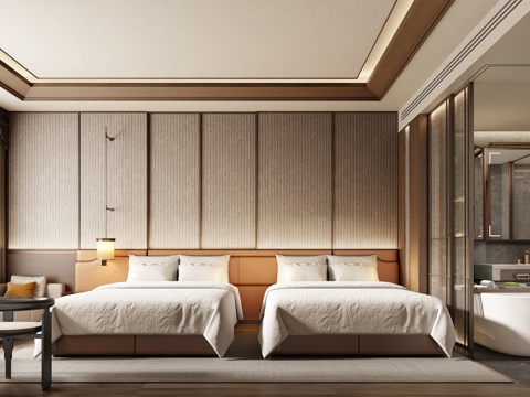 Modern Luxury Hotel Room King Room Twin Room Suite
