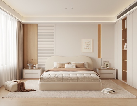 Modern Cream Style Bedroom Master Bedroom Second Bedroom kids Bedroom