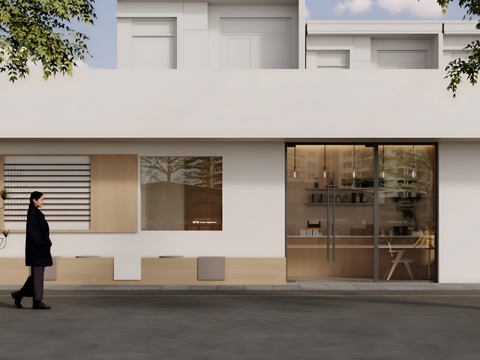 Modern Door Head Coffee Shop Door Head Catering Door Head
