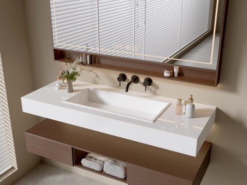 Modern Bathroom Cabinet Bathroom Basin Bathroom Ornaments