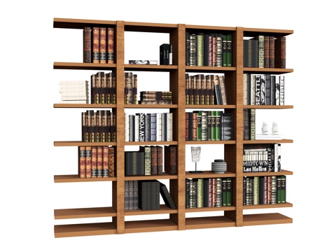 Bookcase Locker Book Decoration Art Wall Cabinet