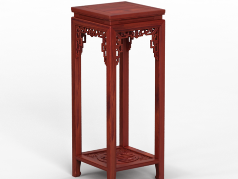 Chinese style flower stand solid wood mahogany