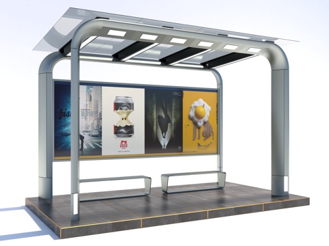 Modern Style Bus Stop
