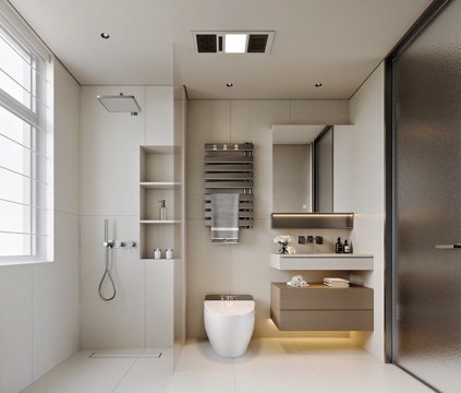 Modern style home bathroom