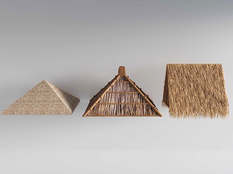 thatched roof combination slope roof thatched roof straw stacks