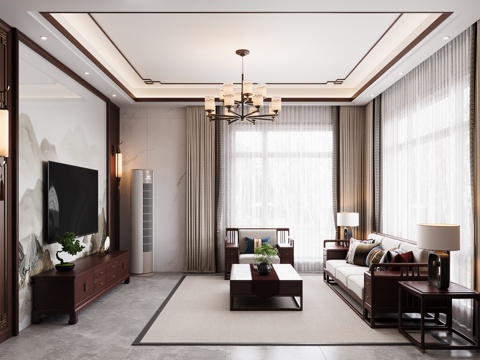 New Chinese Living Room