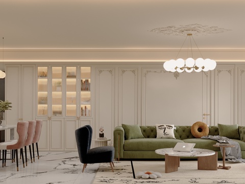French Cream Style DiningRoom