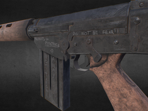 FN FAL 7.62mm Radiation Post Doomsday