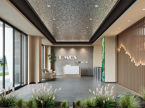 Reception Front Hall of Modern Hotel Apartment