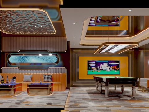 Modern Billiards Room ktv Box KTV Box Billiards Box