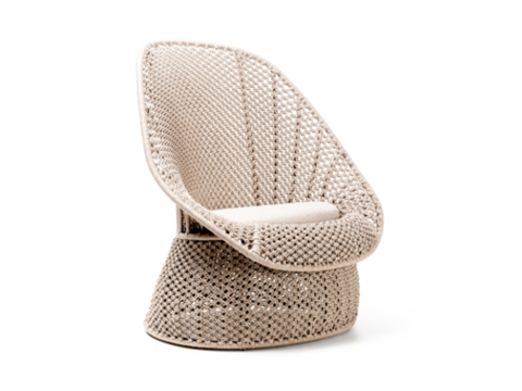 Outdoor Rattan Sofa Outdoor Folk Hotel Furniture Garden Villa Sunscreen Waterproof Leisure Rattan Chair