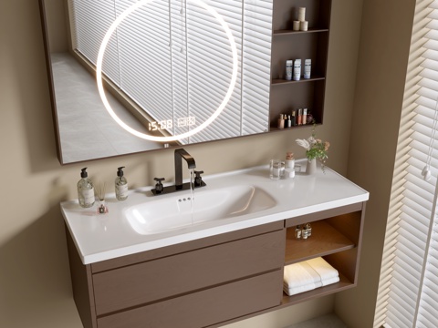 Modern Bathroom Cabinet Bathroom Basin Bathroom Ornaments