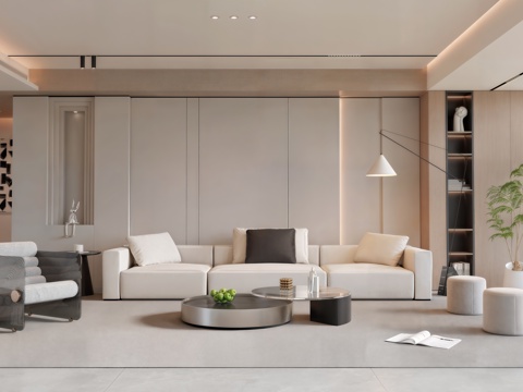 Modern living room sofa coffee table combination