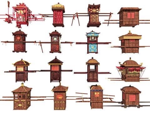 Chinese-style sedan chair ancient sedan chair wedding sedan chair carriage sedan chair
