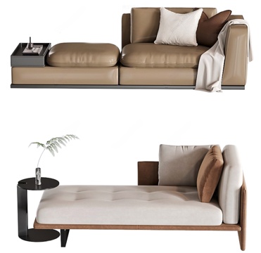 Modern chaise longue sofa stool
