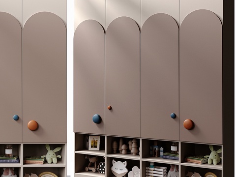 Modern Cream Style Children's Wardrobe