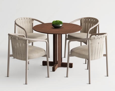 Modern Outdoor Table and Chair Outdoor Outdoor Chair Rattan Chair Round Backrest Chair Armchair